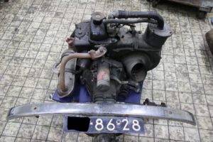 Fiat 500 motor en versnellingsbak